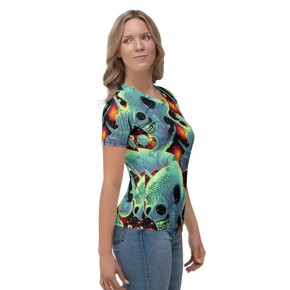 Galactic Grotesque on Women's Crew Neck T-Shirt — Right