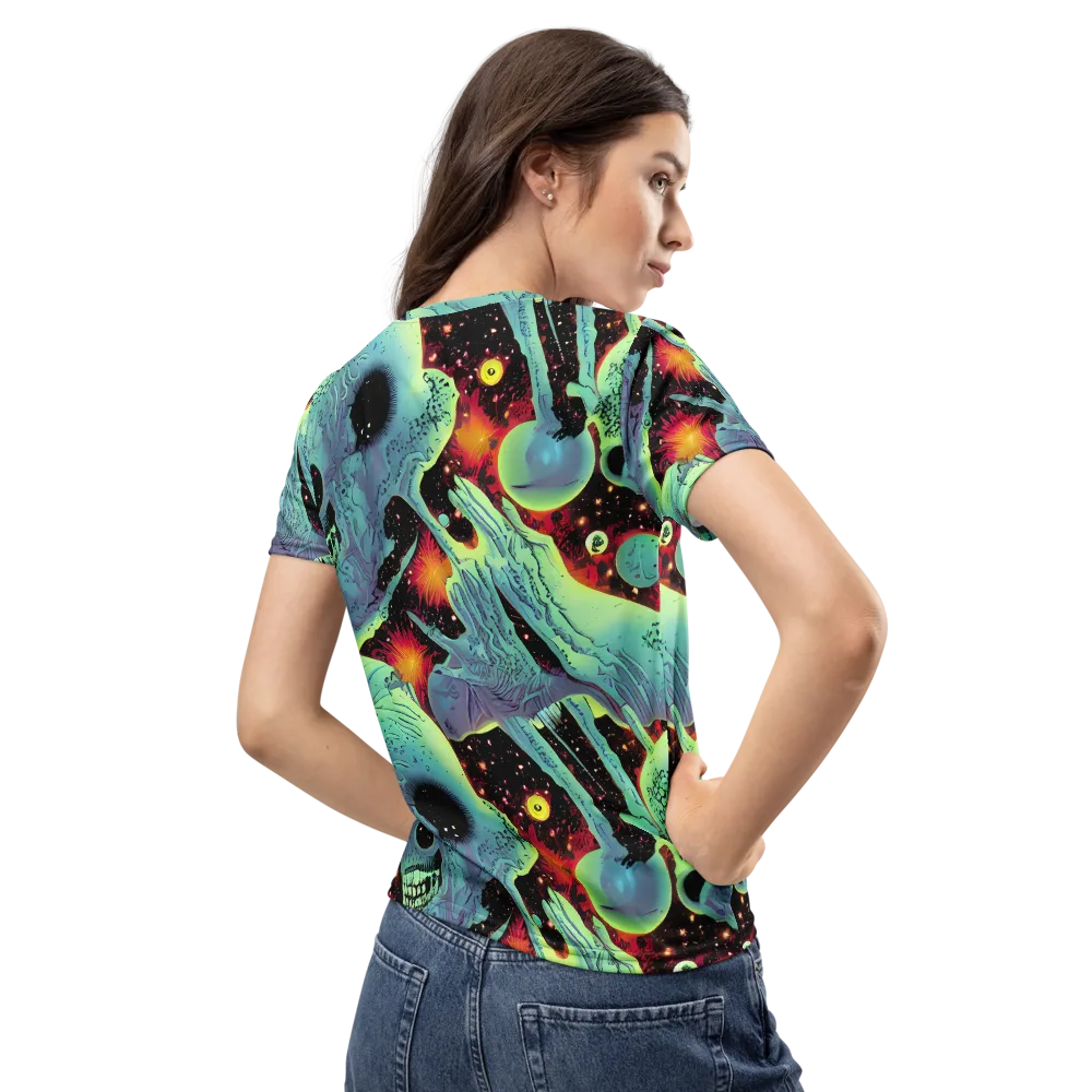Galactic Grotesque on Women's Crew Neck T-Shirt — Back