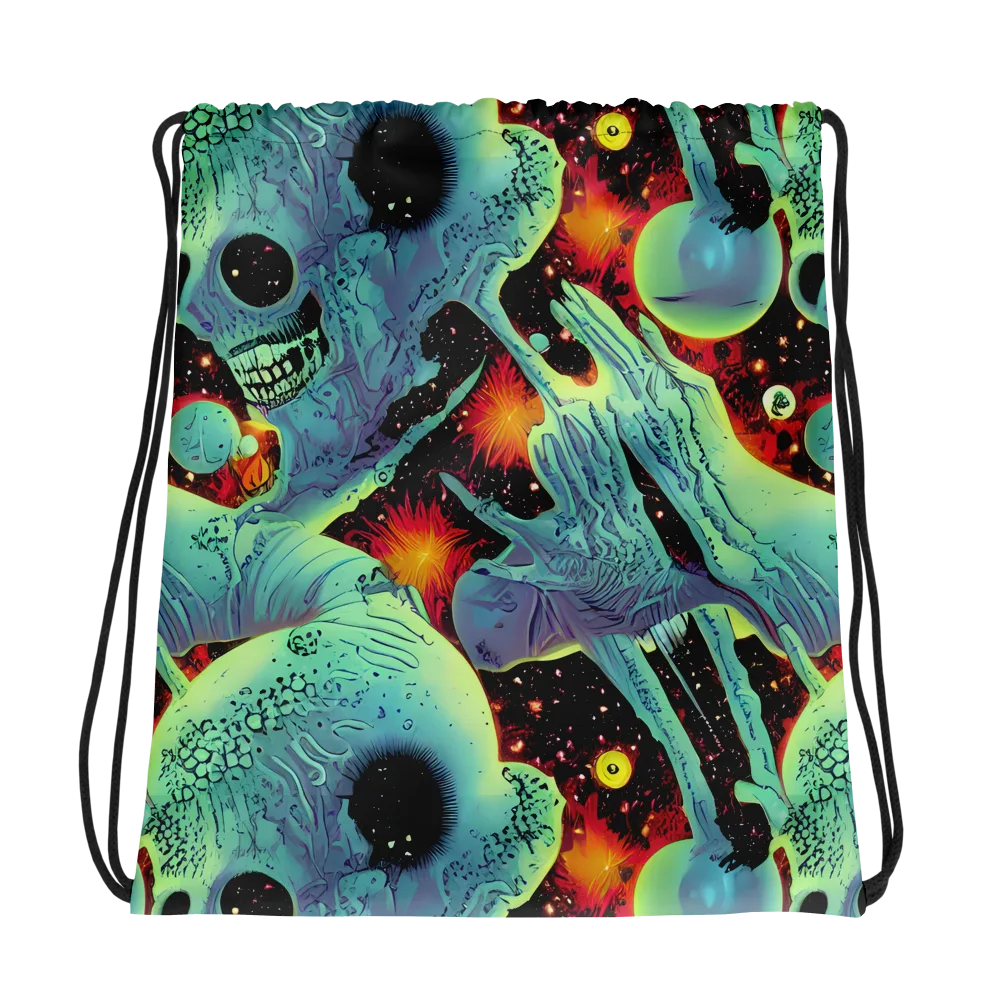 Galactic Grotesque on Drawstring Bag — Photo
