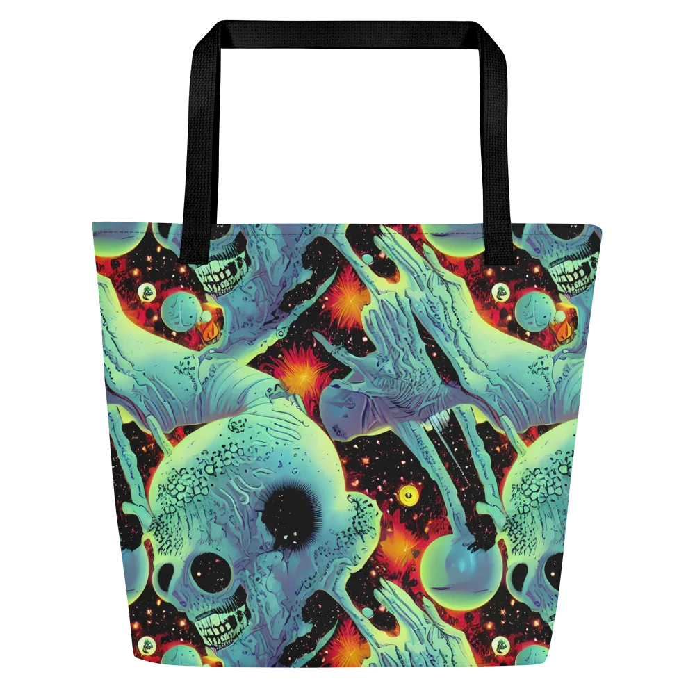 Galactic Grotesque on Large Tote Bag W/ Pocket — Front