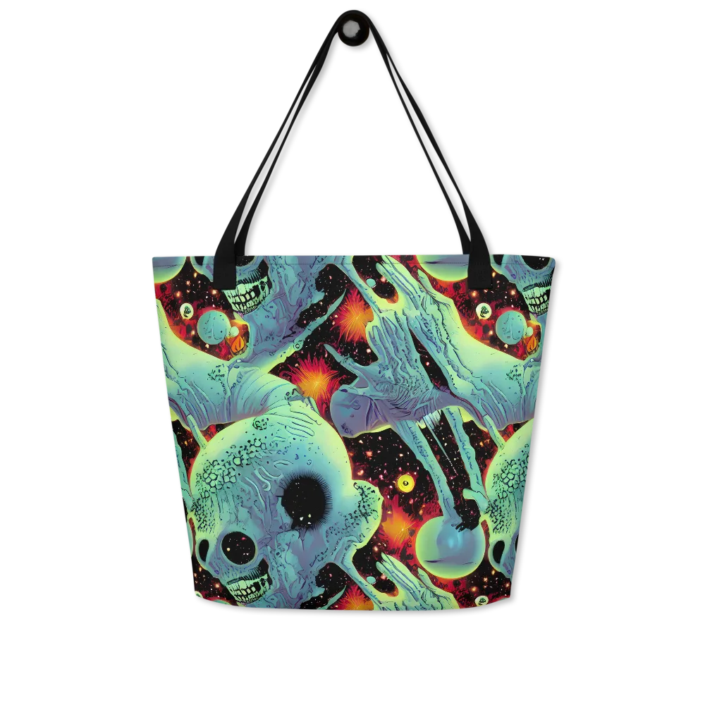 Galactic Grotesque on Large Tote Bag W/ Pocket — Front
