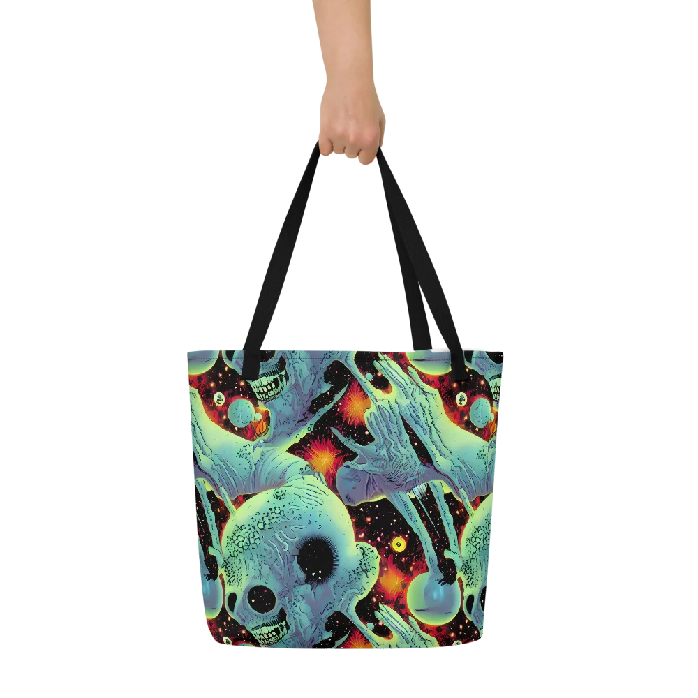 Galactic Grotesque on Large Tote Bag W/ Pocket — Front