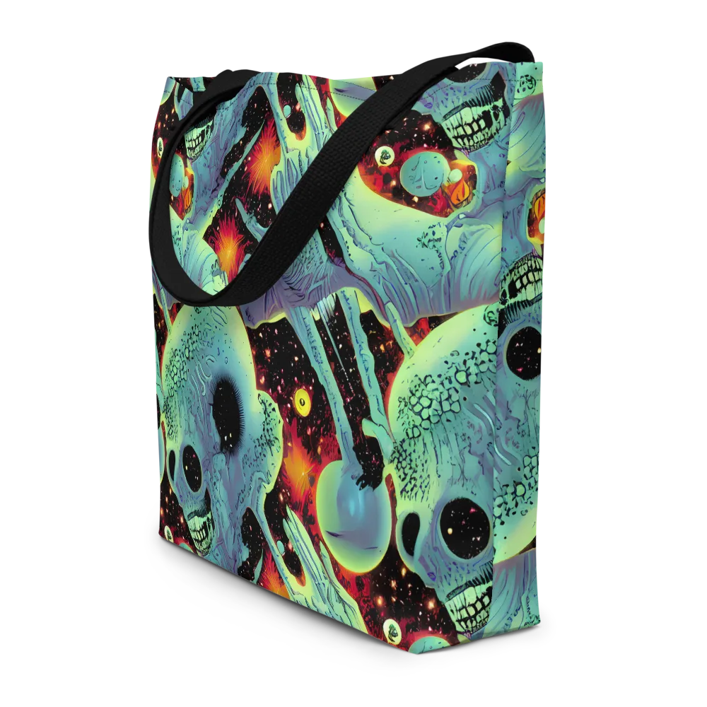 Galactic Grotesque on Large Tote Bag W/ Pocket — Front