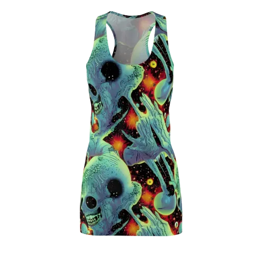 Galactic Grotesque on a Racerback Dress