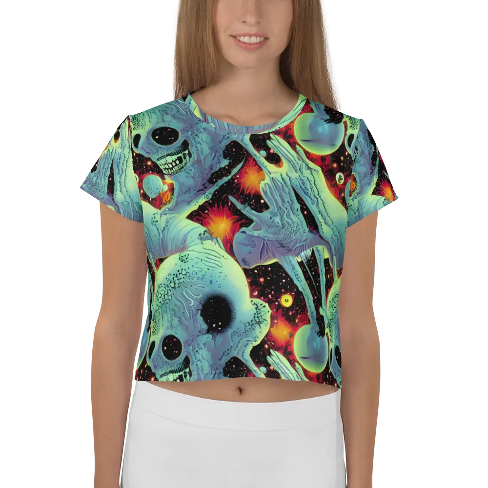 Galactic Grotesque on Crop Tee — Front