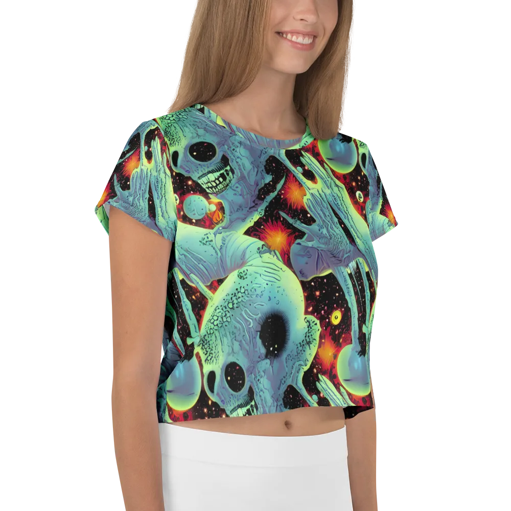 Galactic Grotesque on Crop Tee — Right