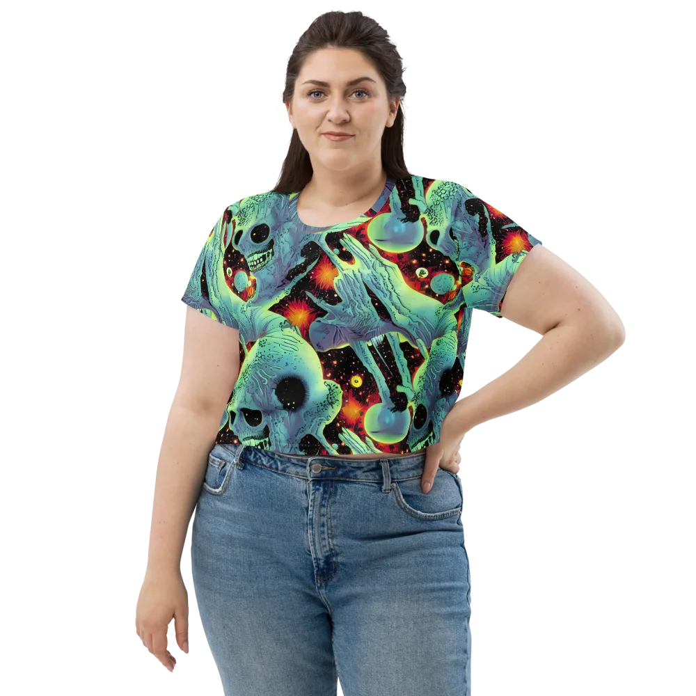 Galactic Grotesque on Crop Tee — Front
