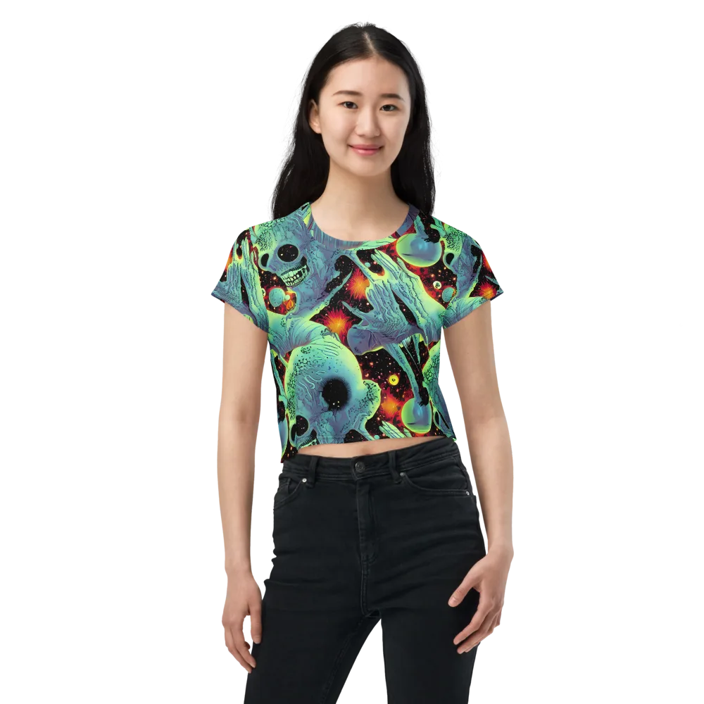 Galactic Grotesque on Crop Tee — Front