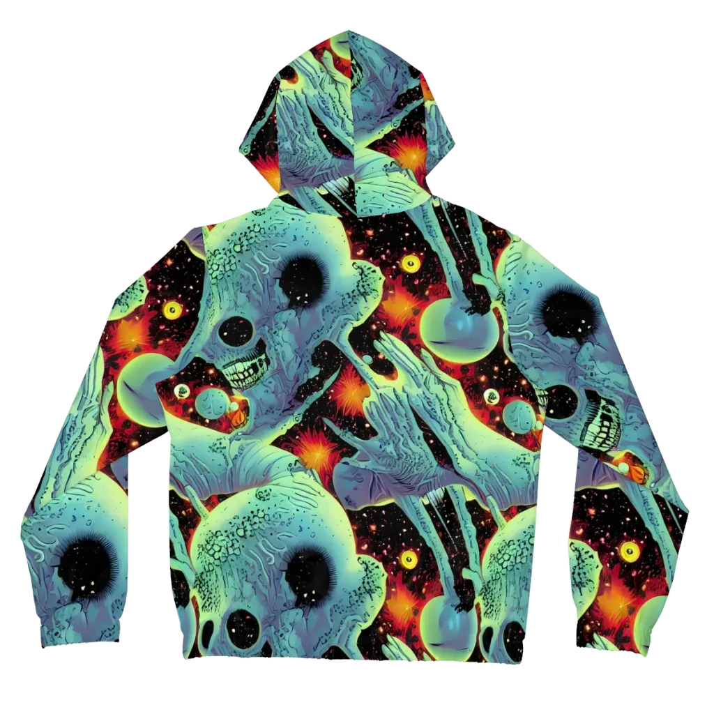 Galactic Grotesque on Women's Full-Zip Hoodie — Back