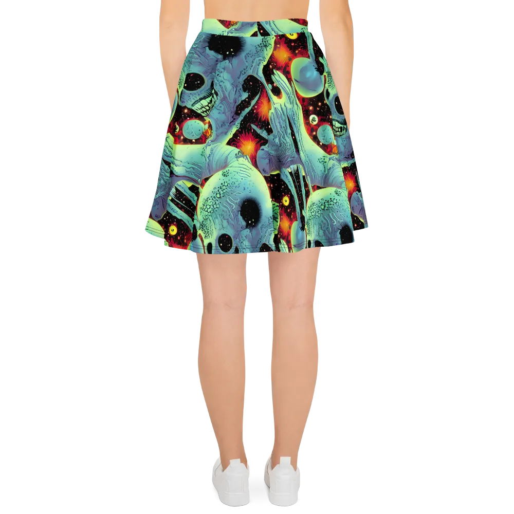 Galactic Grotesque on Skater Skirt — Back