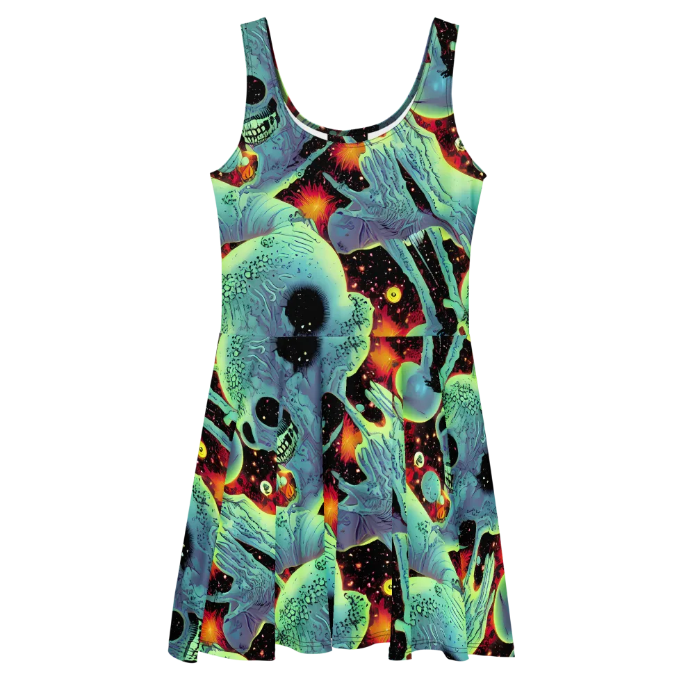 Galactic Grotesque on Skater Dress — Front