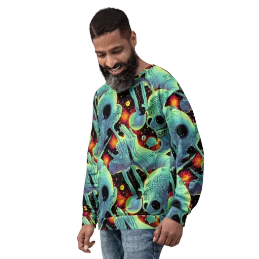 Galactic Grotesque on a Sweatshirt