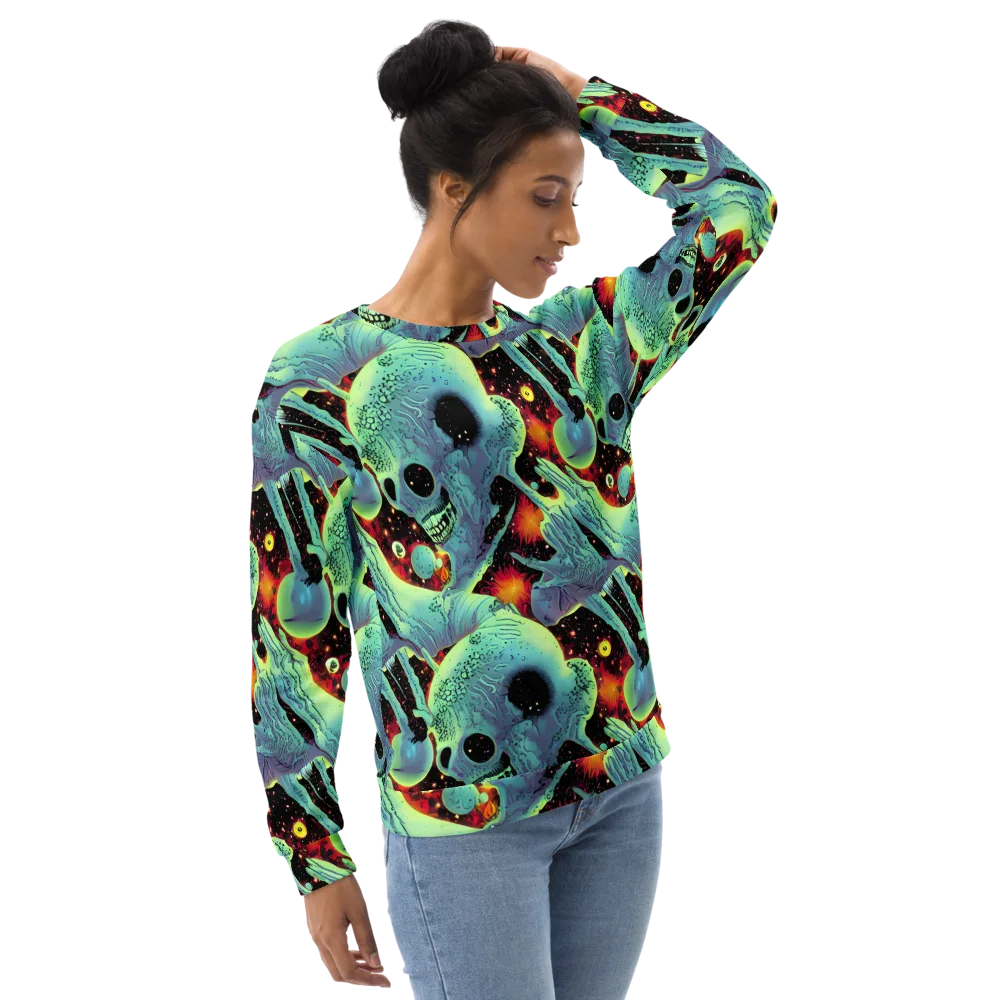 Galactic Grotesque on Sweatshirt — Right Front