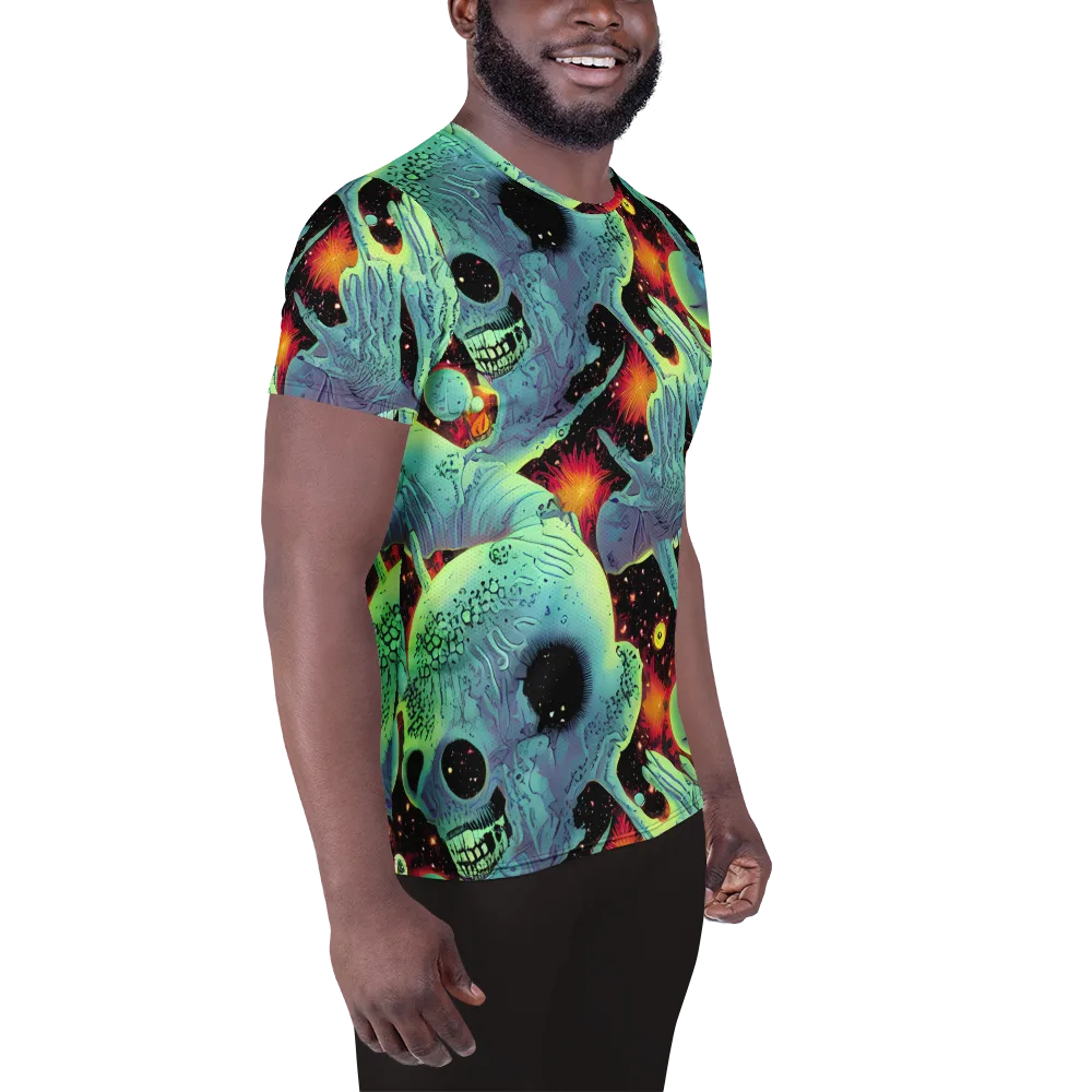 Galactic Grotesque on Men's Athletic T-Shirt — Right