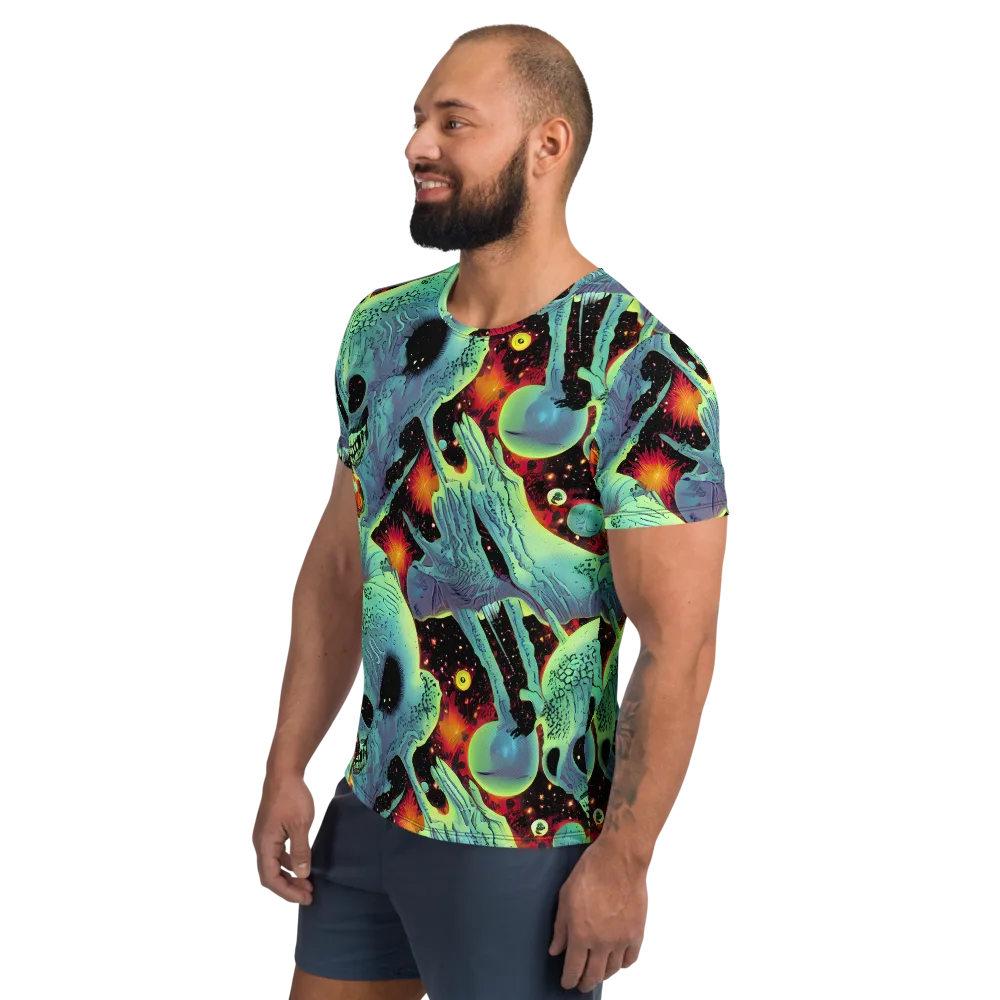 Galactic Grotesque on Men's Athletic T-Shirt — Left