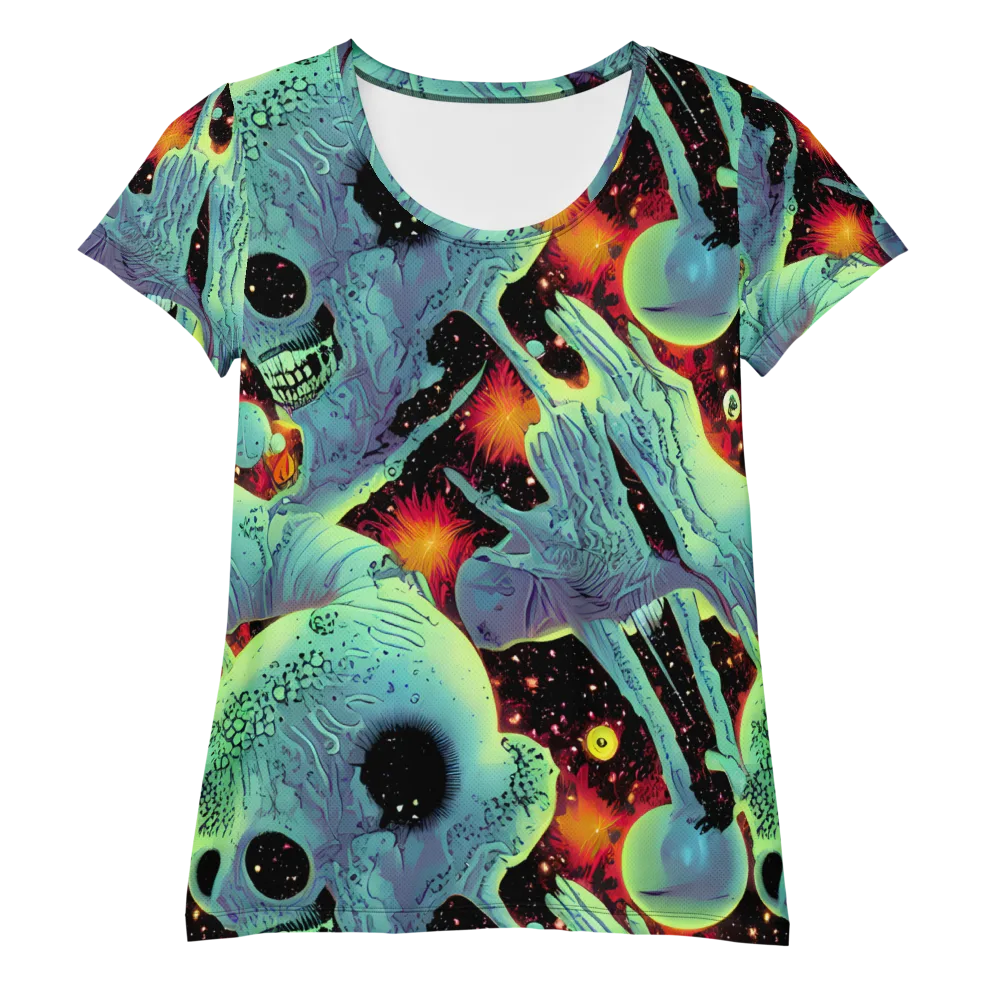 Galactic Grotesque on Women's Athletic T-Shirt — Front