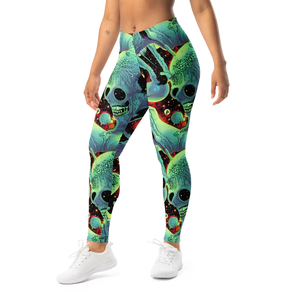 Galactic Grotesque on Leggings — Left Front