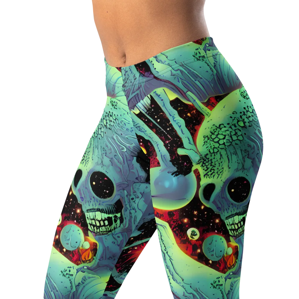 Galactic Grotesque on Leggings — Left Front