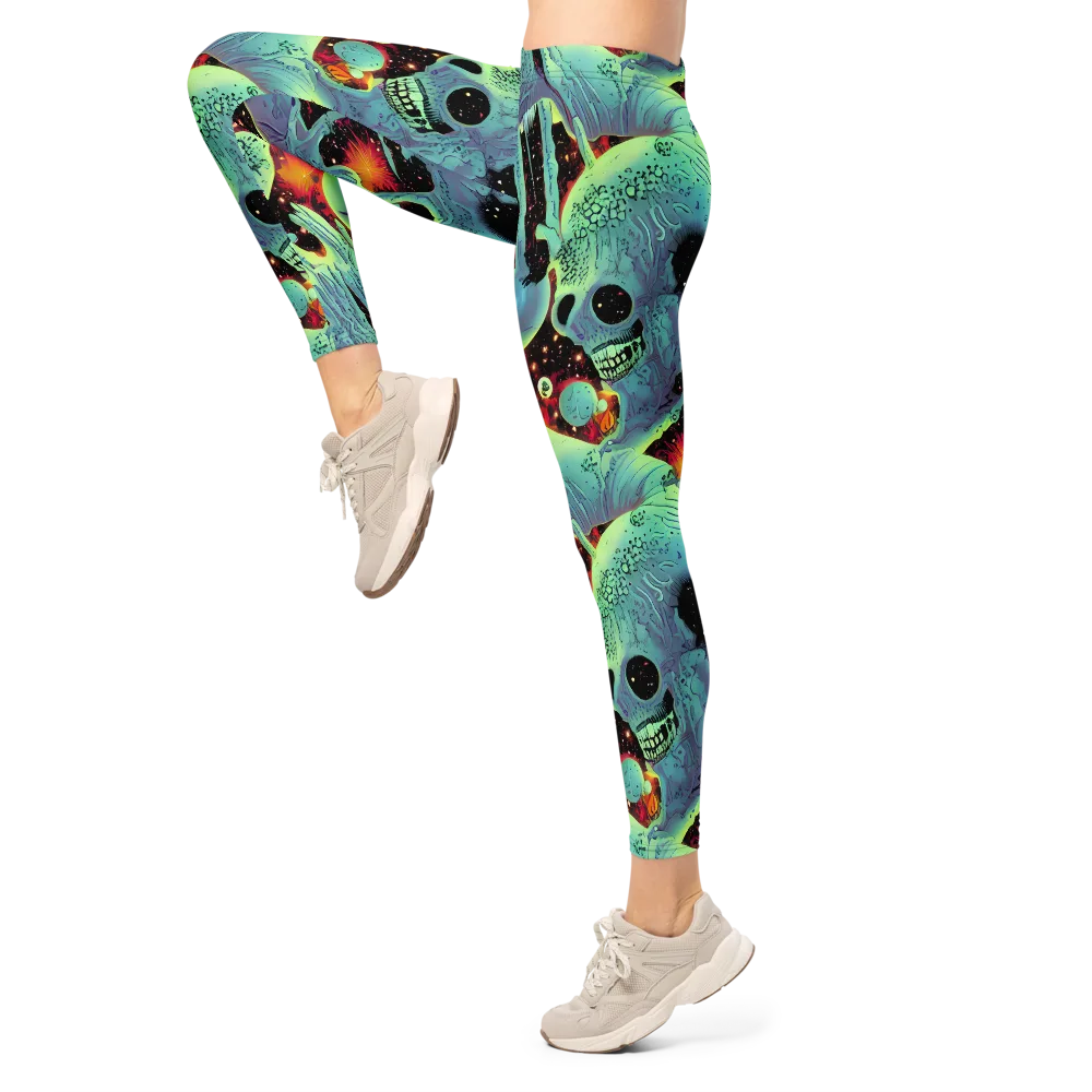 Galactic Grotesque on Leggings — Left