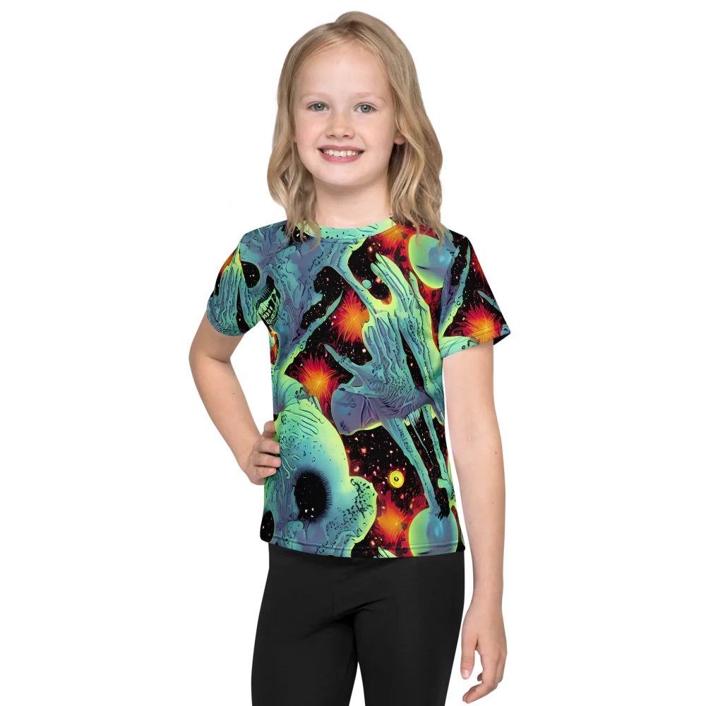 Galactic Grotesque on Kids Crew Neck T-Shirt — Front
