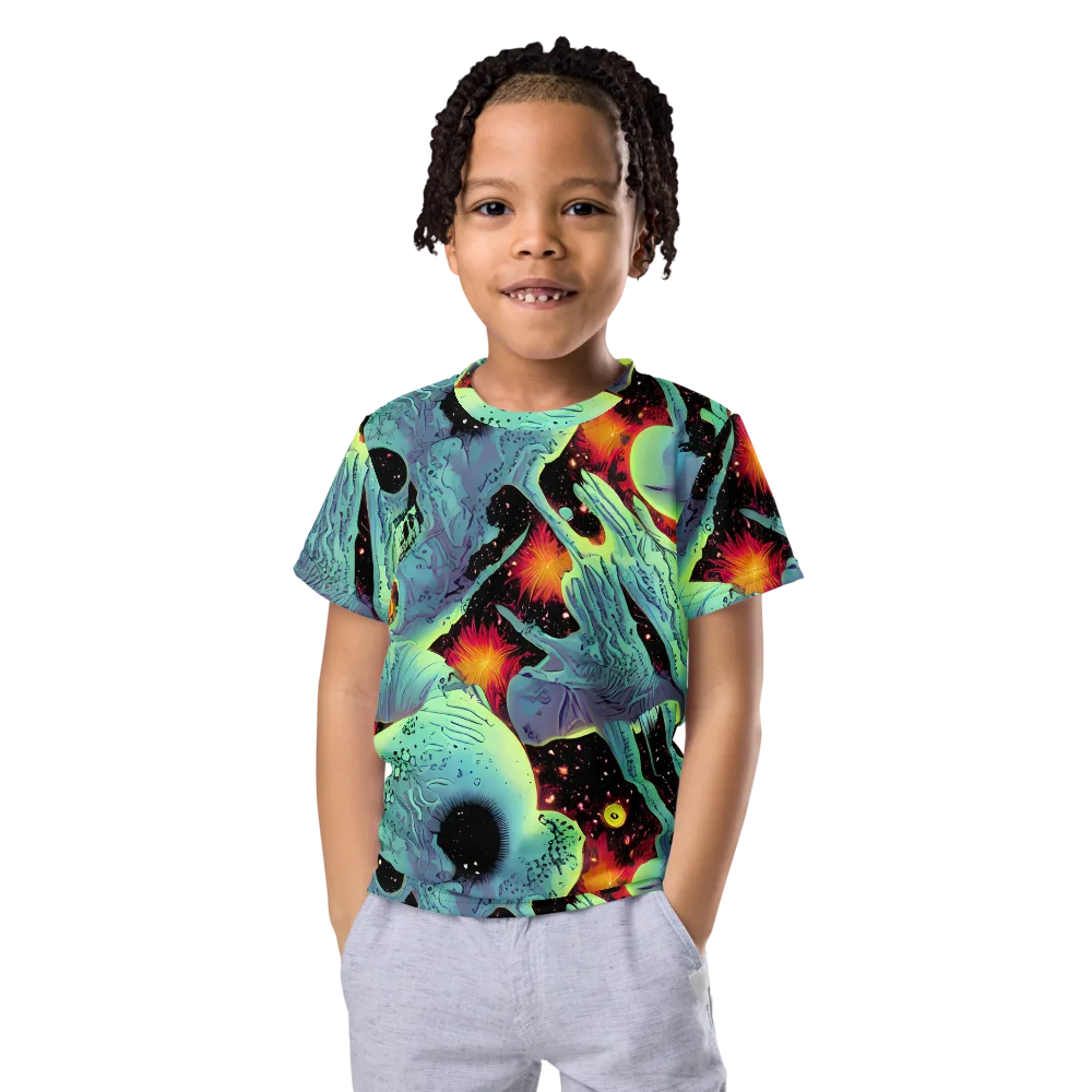 Galactic Grotesque on Kids Crew Neck T-Shirt — Front