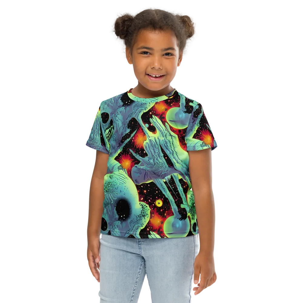 Galactic Grotesque on Kids Crew Neck T-Shirt — Front