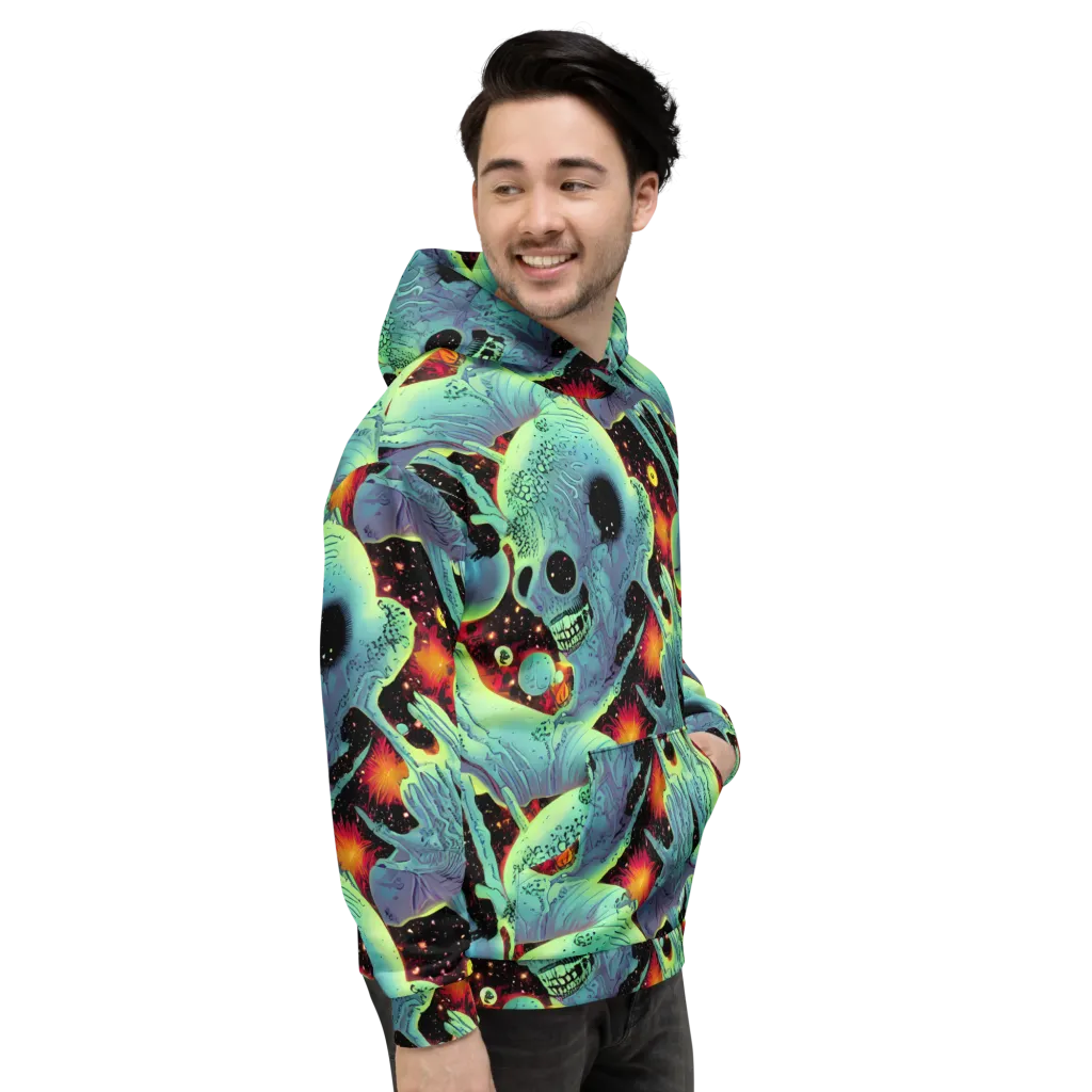 Galactic Grotesque on Hoodie — Right