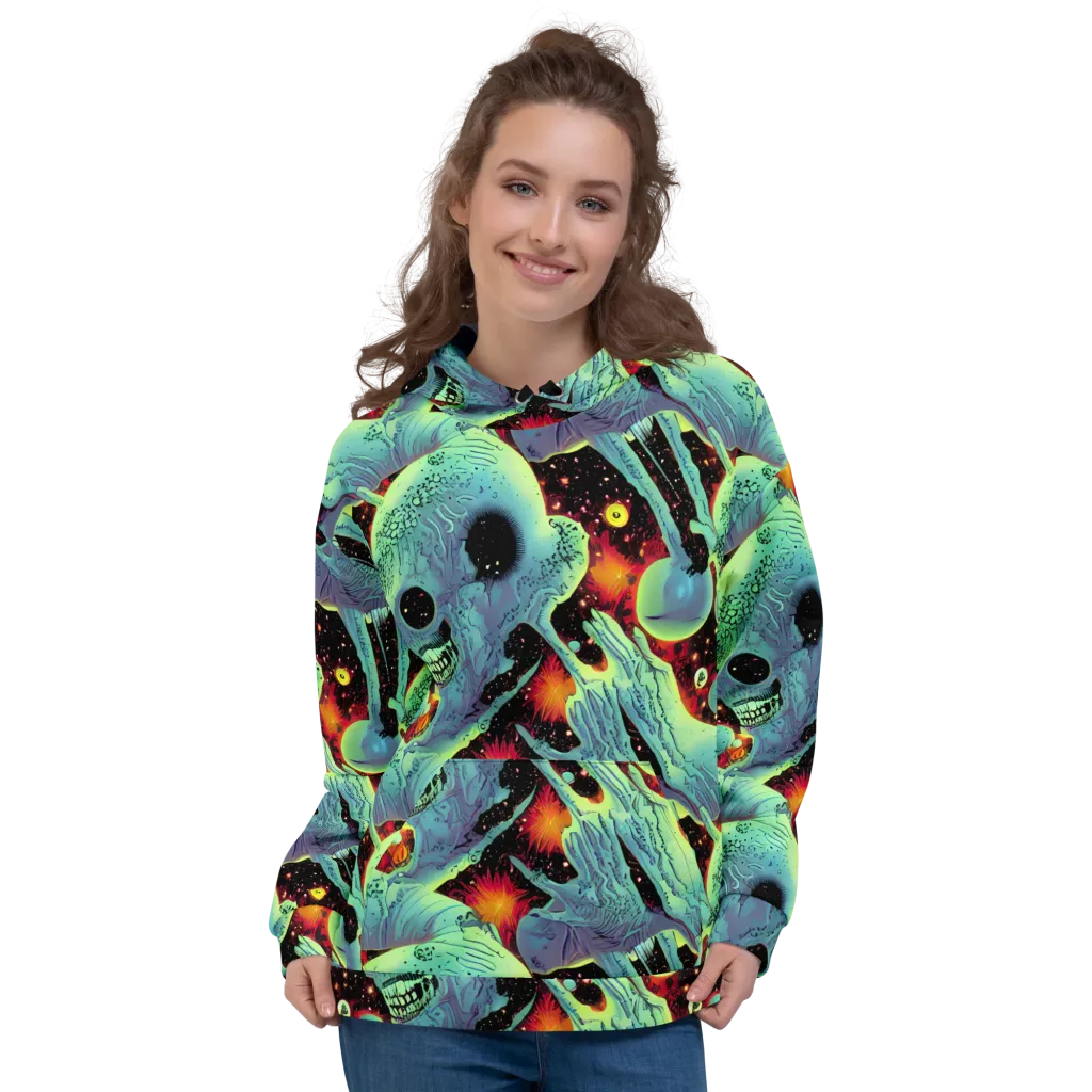 Galactic Grotesque on Hoodie — Front