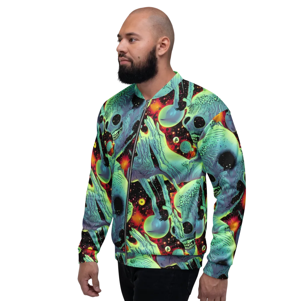 Galactic Grotesque on Bomber Jacket — Left