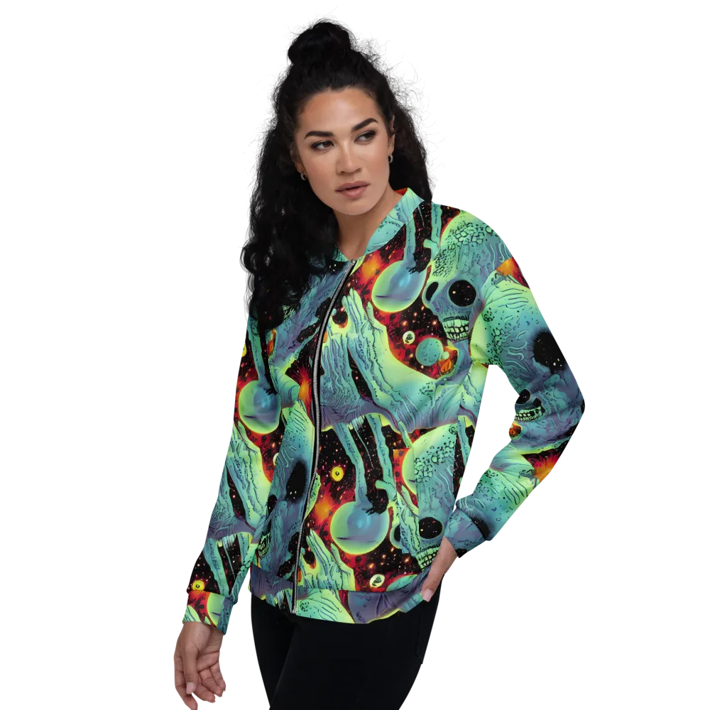 Galactic Grotesque on Bomber Jacket — Left