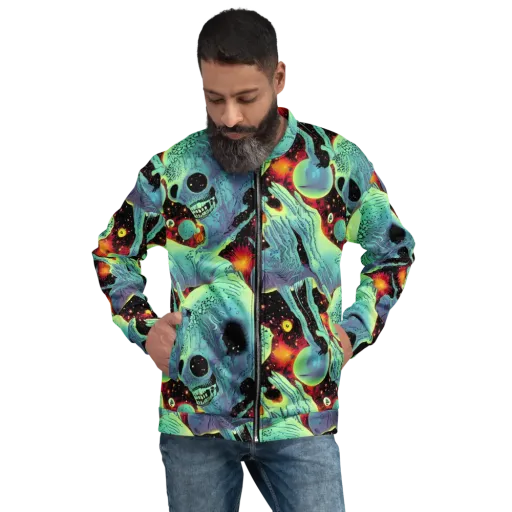 Galactic Grotesque on a Bomber Jacket