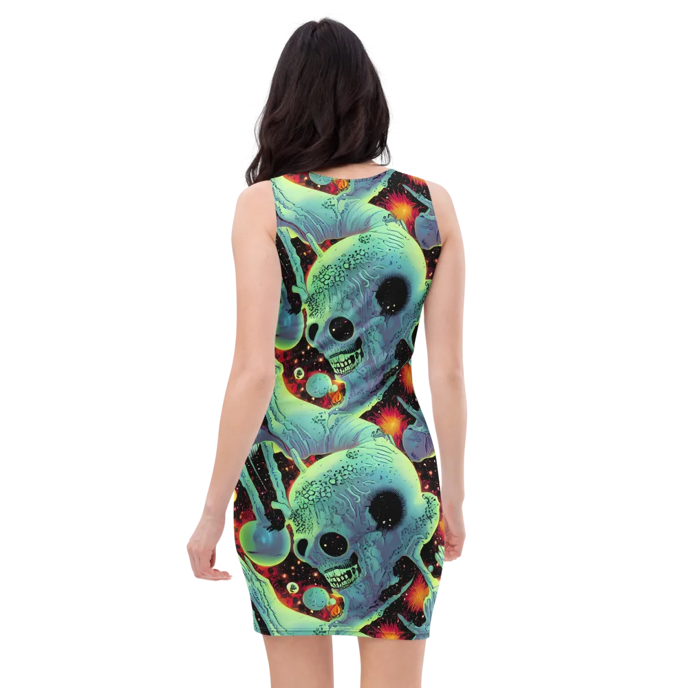 Galactic Grotesque on Bodycon Dress — Back