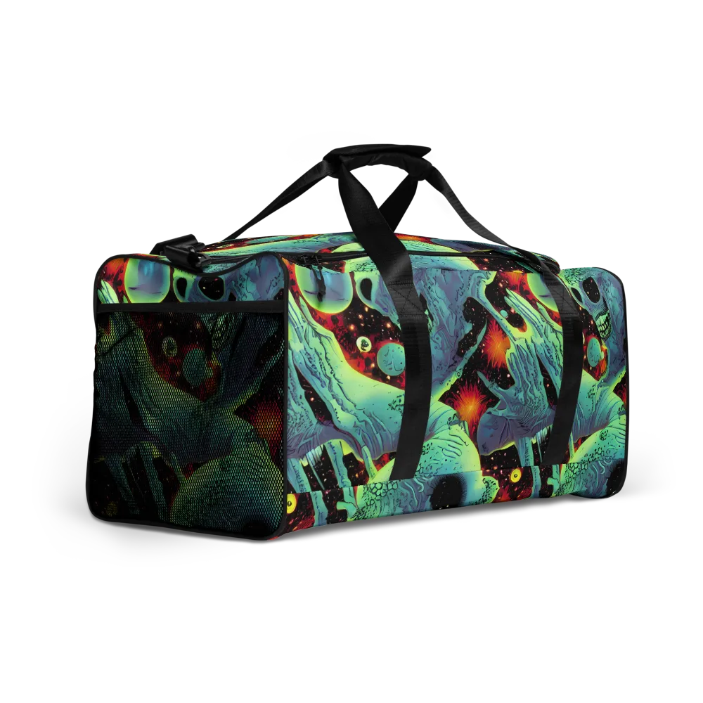 Galactic Grotesque on Duffle Bag — Right Front