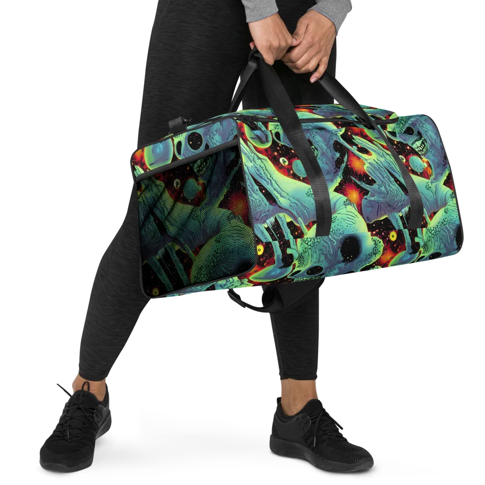 Galactic Grotesque on Duffle Bag — Right Front