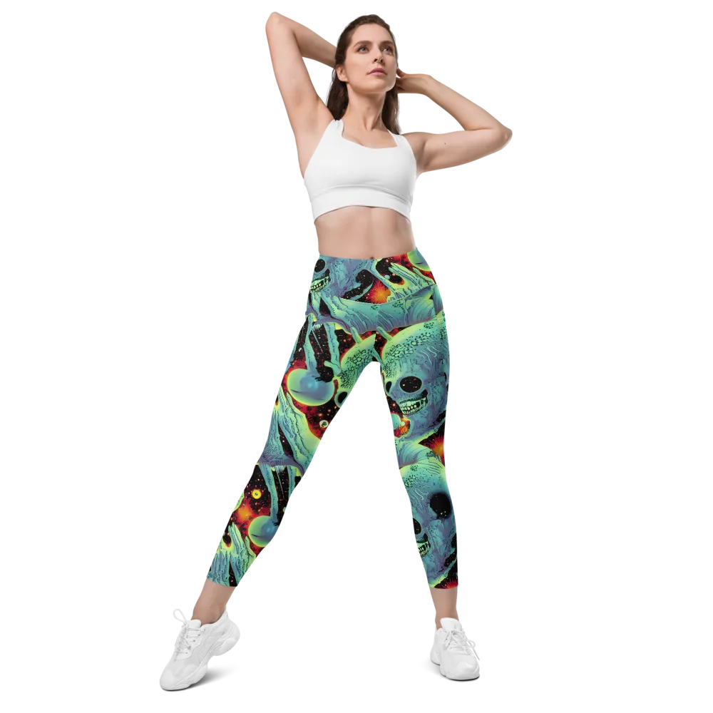 Galactic Grotesque on Leggings with Pockets — Front