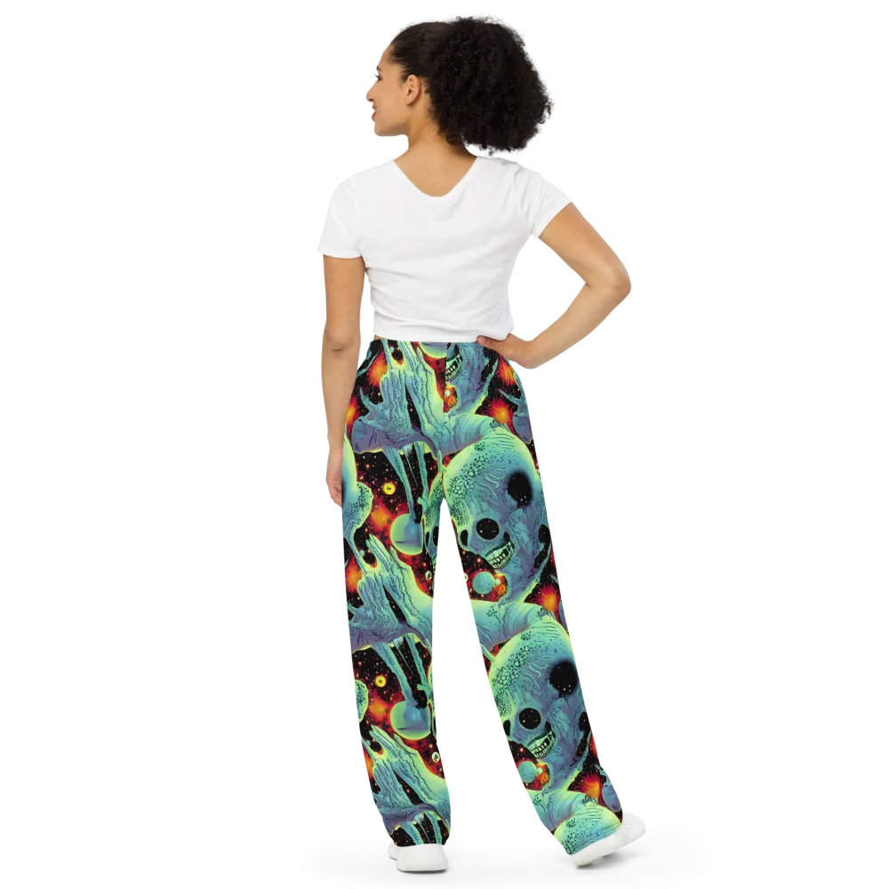Galactic Grotesque on Wide-Leg Pants — Back
