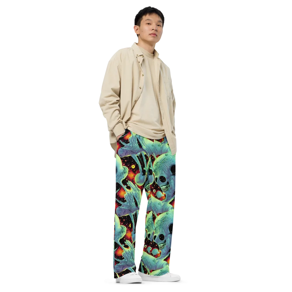 Galactic Grotesque on Wide-Leg Pants — Right Front