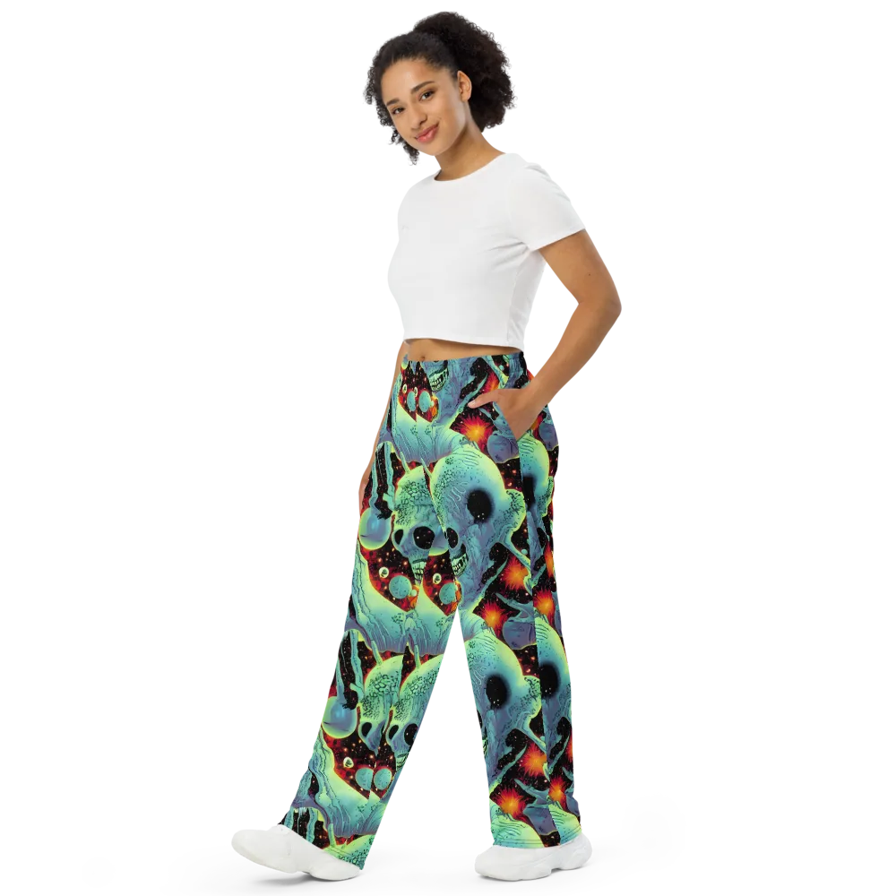 Galactic Grotesque on Wide-Leg Pants — Left Front