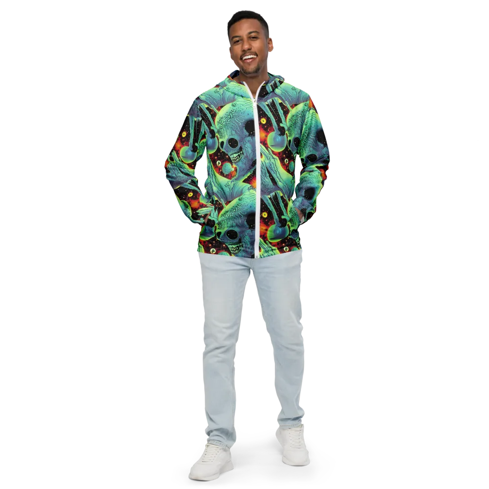 Galactic Grotesque on Men's Windbreaker — Front