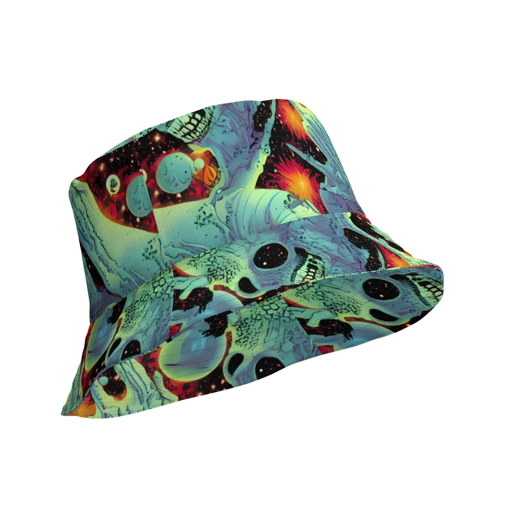 Galactic Grotesque on Reversible Bucket Hat — Product details Outside
