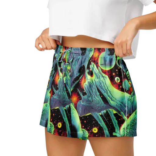 Galactic Grotesque on a Women's Pajama Shorts