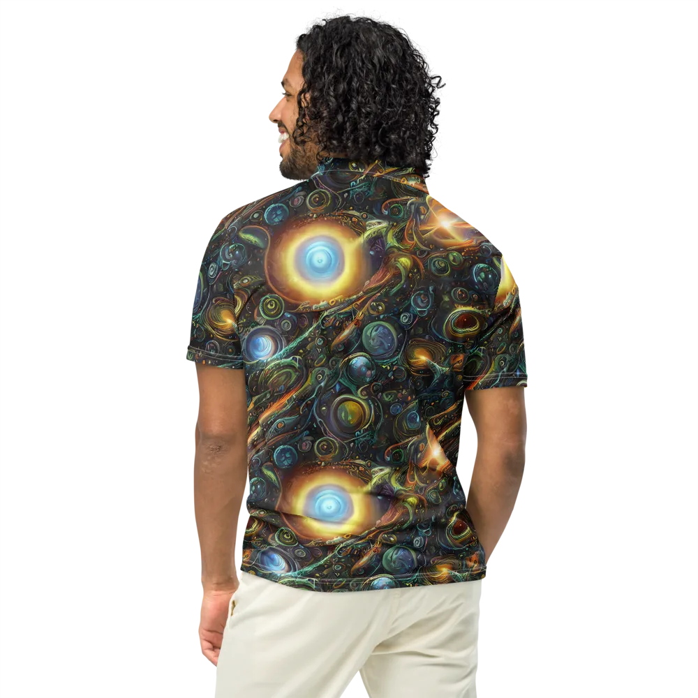 Ferez Vortex on Men's Slim Fit Polo Shirt — Back