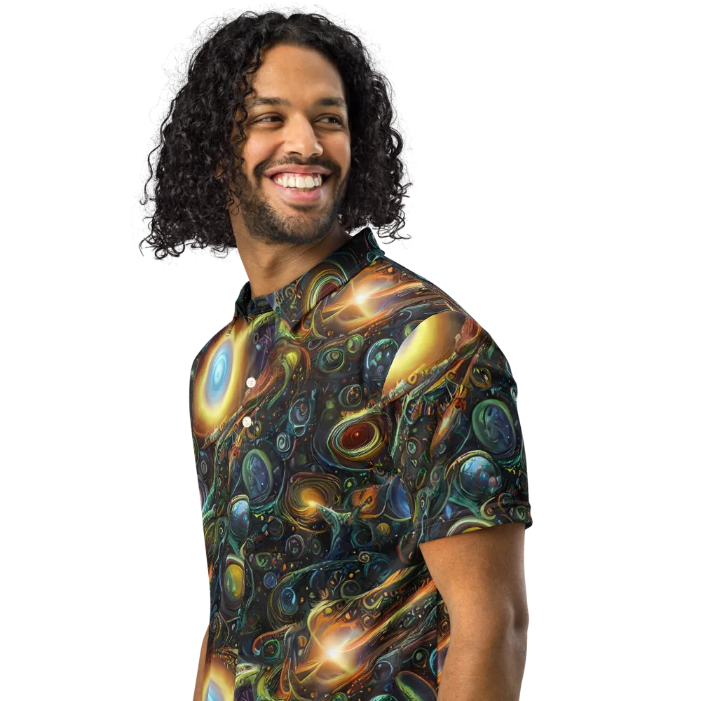 Ferez Vortex on Men's Slim Fit Polo Shirt — Left Front