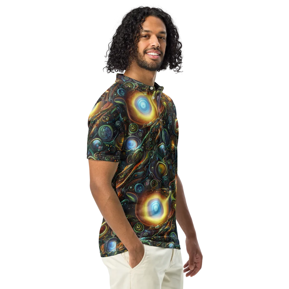 Ferez Vortex on Men's Slim Fit Polo Shirt — Right Front