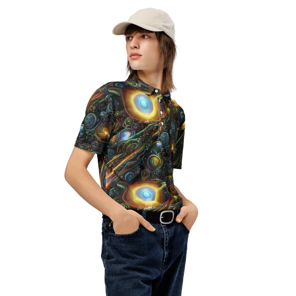 Ferez Vortex on Men's Slim Fit Polo Shirt — Right Front
