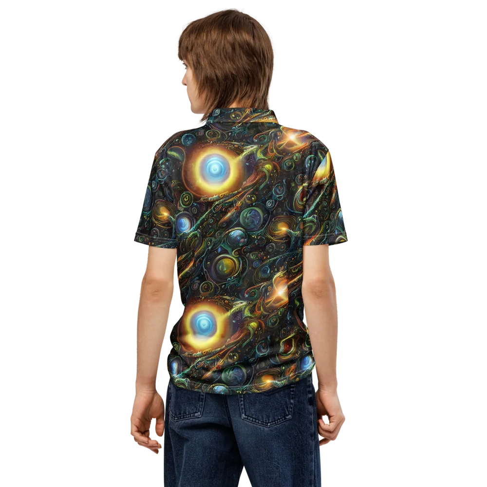 Ferez Vortex on Men's Slim Fit Polo Shirt — Back