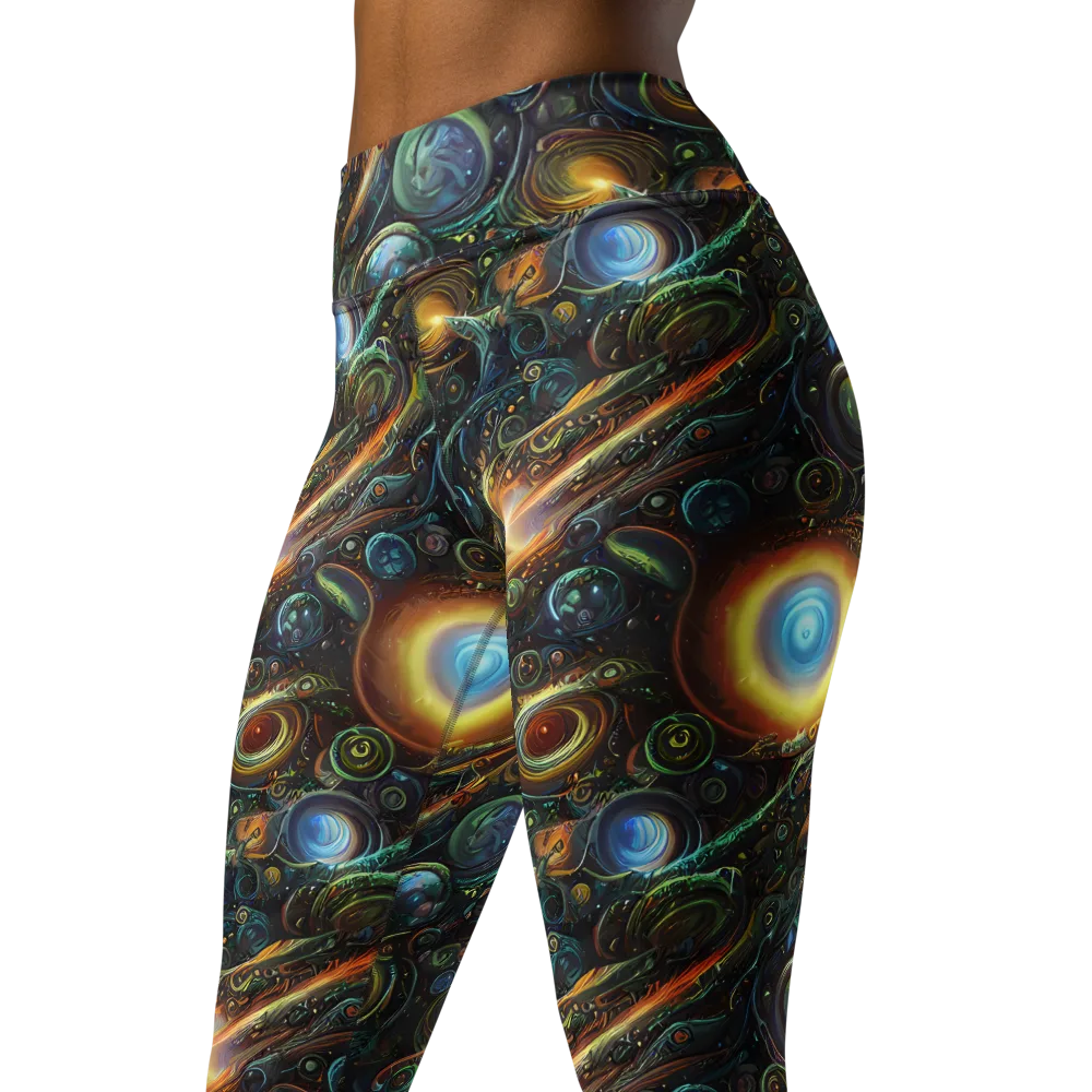 Ferez Vortex on Yoga Leggings — Left Front