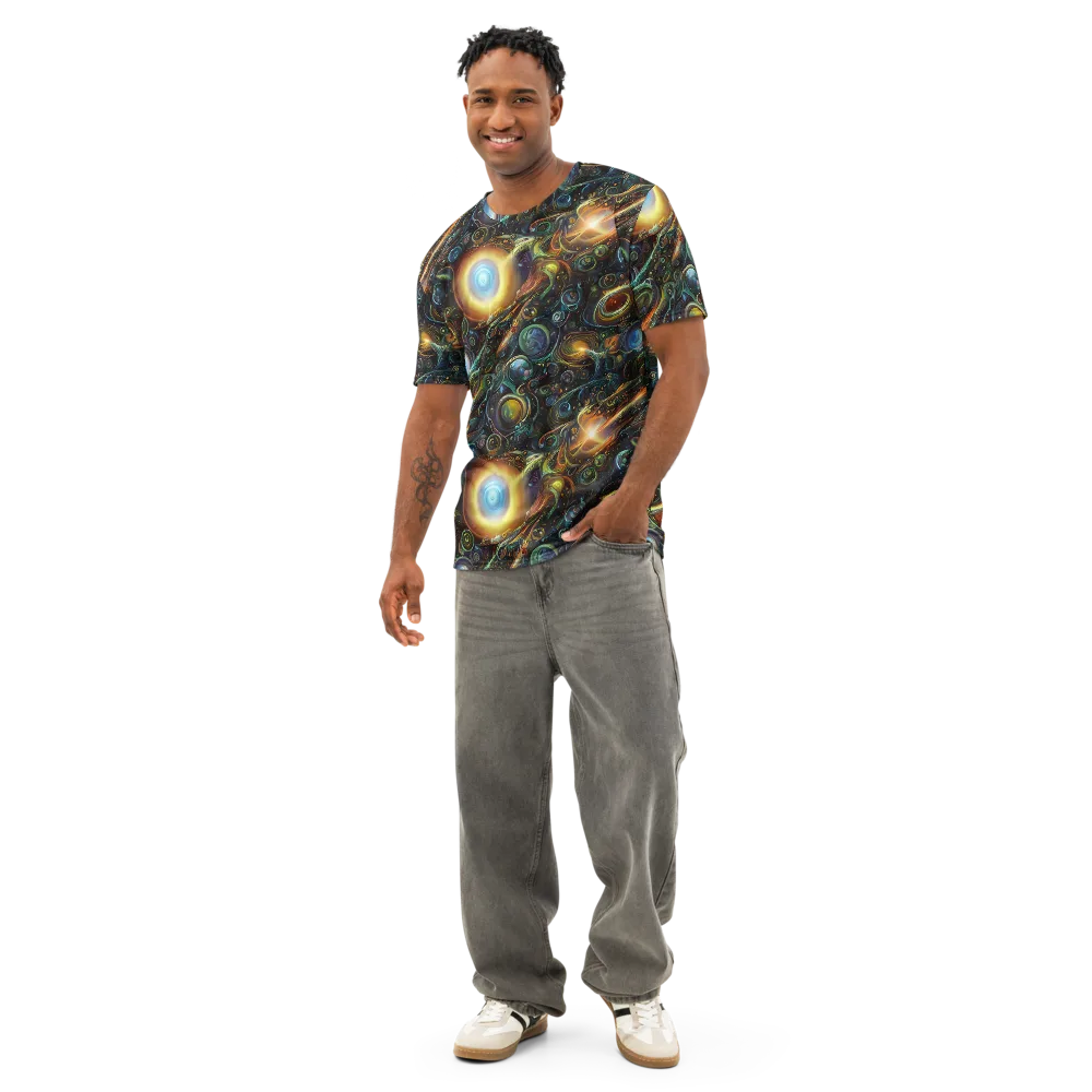Ferez Vortex on Men's Cotton Crew Neck T-Shirt — Front