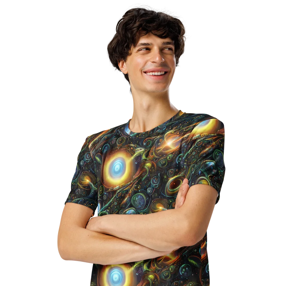 Ferez Vortex on Men's Crew Neck T-Shirt — Left Front