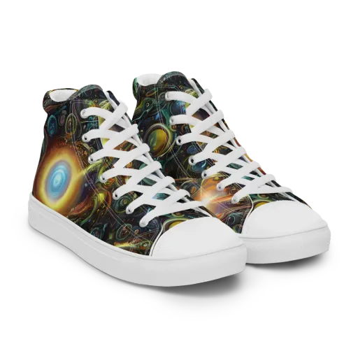 Ferez Vortex on a Men's High Top Canvas Shoes